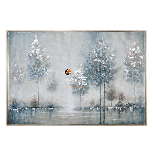  White background of modern wall painting